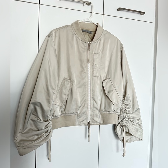 VINCE Utility Bomber Jacket with Adjustable Sleeves - Picture 2 of 5